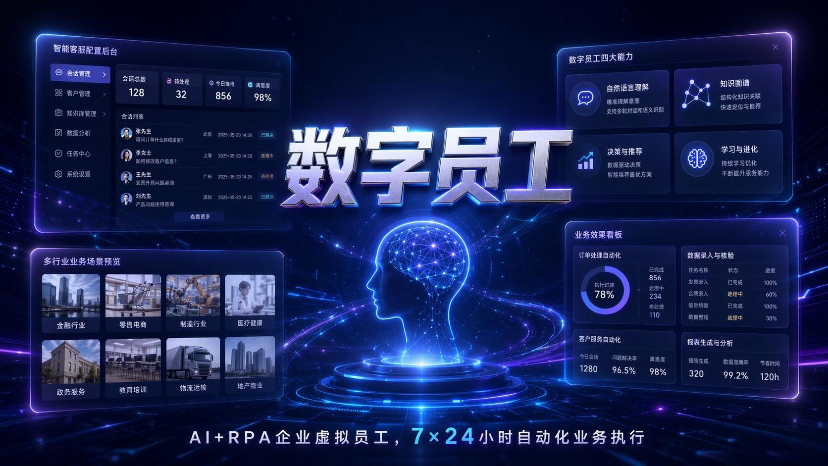 数字员工产品界面