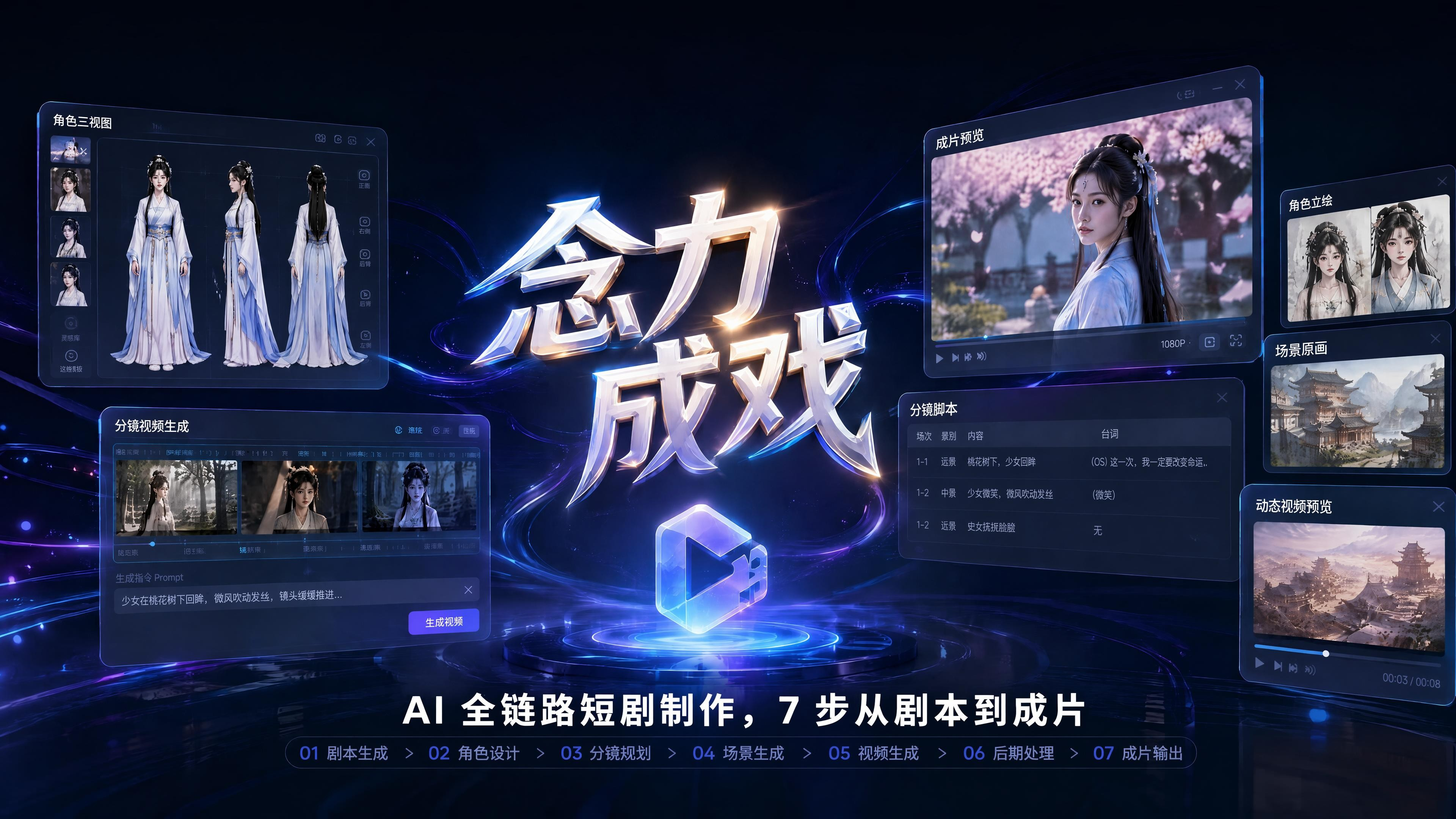 念力成戏产品界面
